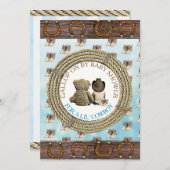 Maatschappelijk ver rijden met of per post in Baby Kaart (Voorkant / Achterkant)