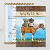 Maatschappelijk ver rijden met of per post in Baby Kaart (Voorkant / Achterkant)