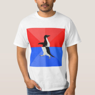 Maatschappelijk verward pinguïn-advies Dierenthema T-shirt