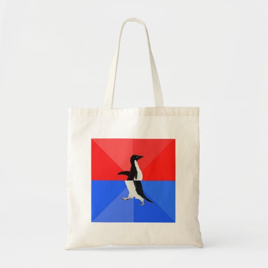 Maatschappelijk verward pinguïn-advies Dierenthema Tote Bag (Voorkant)