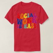 Maatschappelijk werk is eenvoudig 1 t-shirt (Design voorkant)