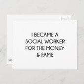 maatschappelijk werker briefkaart (Voorkant / Achterkant)