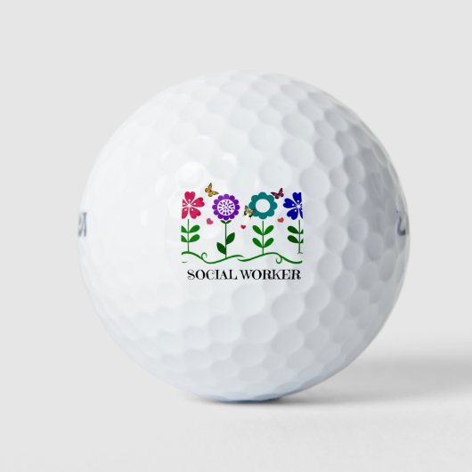 maatschappelijk werker golfballen (Voorkant)