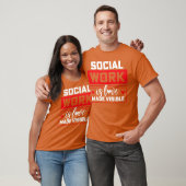 Maatschappelijk werker houdt van jongen t-shirt (Unisex)