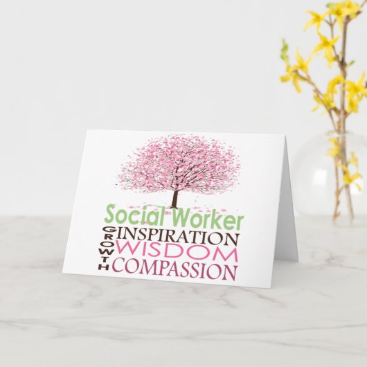 maatschappelijk werker Kaart (Gele Bloem)