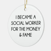 maatschappelijk werker keramisch ornament (Links)
