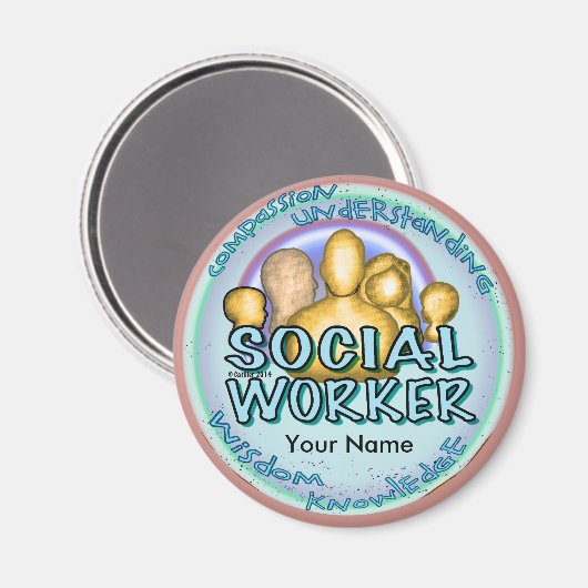 maatschappelijk werker magneet (Voorkant / Achterkant)