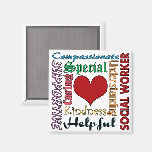 maatschappelijk werker magneet (Voorkant / Achterkant)