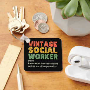  maatschappelijk werker Medewerker Grappige maatsc Sleutelhanger