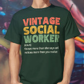  maatschappelijk werker Medewerker Grappige maatsc T-shirt