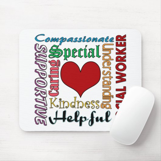 maatschappelijk werker muismat (Met muis)