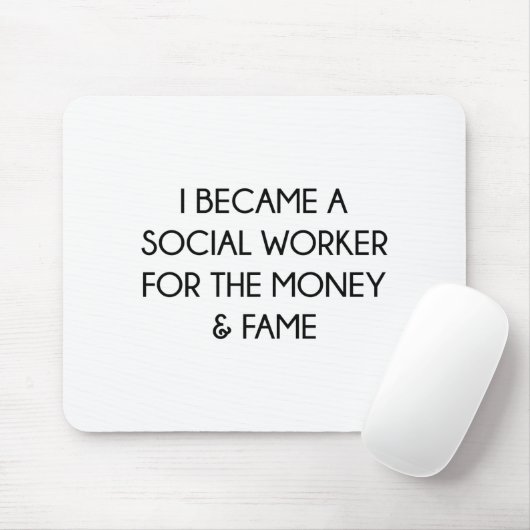 maatschappelijk werker muismat (Met muis)