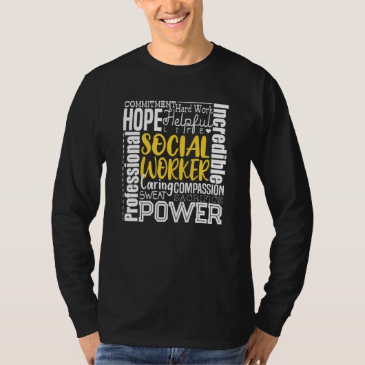 Maatschappelijk Werker Overheidsdienaar 4 T-shirt (Voorkant)