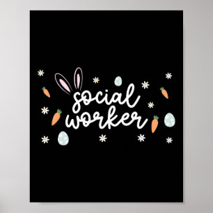Maatschappelijk werker Paasschool Sociaal werk Bun Poster