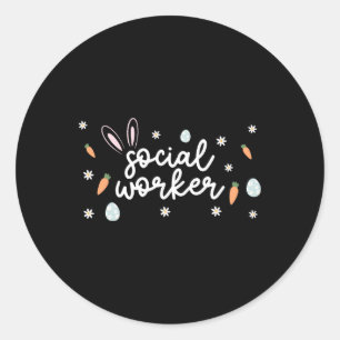 Maatschappelijk werker Paasschool Sociaal werk Bun Ronde Sticker