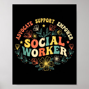 Maatschappelijk werker sociaal werk maand grappig poster