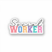 Maatschappelijk Werker Sticker (Voorkant)