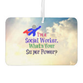 Maatschappelijk Werker Superheld Luchtverfrisser (Achterkant)