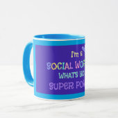 Maatschappelijk werker, Superheld, Mok (Voorkant links)