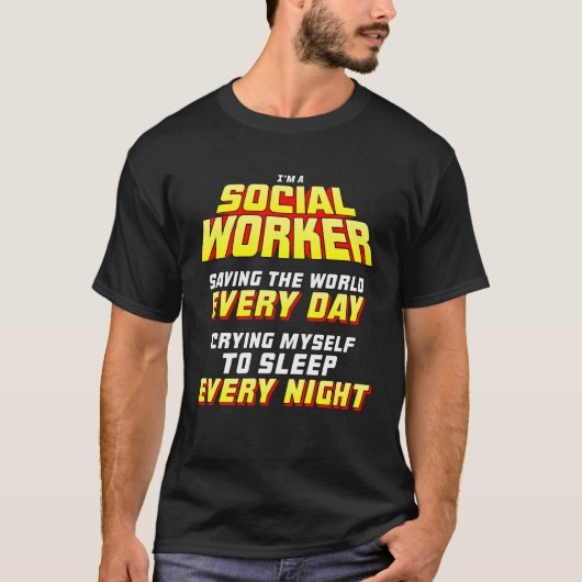 Maatschappelijk werker t-shirt (Voorkant)