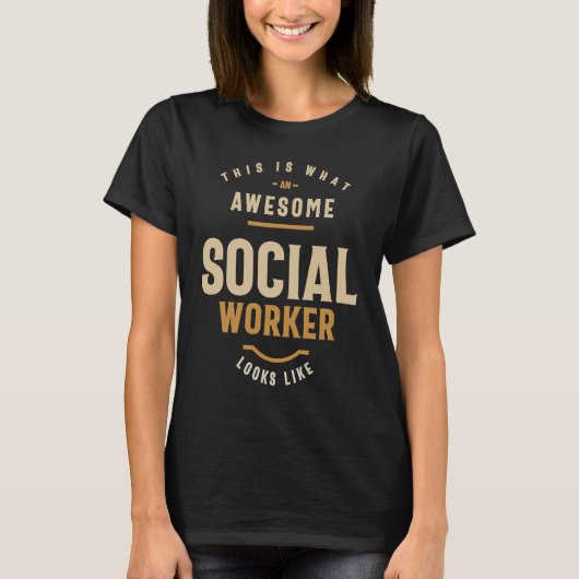 Maatschappelijk werker t-shirt (Voorkant)