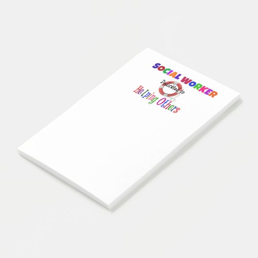Maatschappelijk Werker Toegewijd aan Hulp aan Ande Post-it® Notes (Schuin)