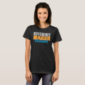 Maatschappelijk werker verschil maker beroep soci t-shirt (Voorkant volledig)