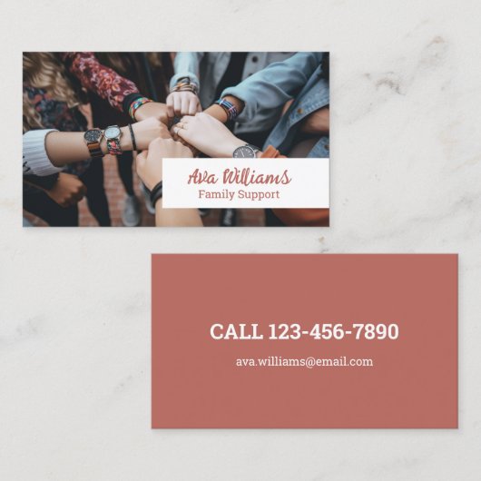 maatschappelijk werker visitekaartje (Voorkant / Achterkant)