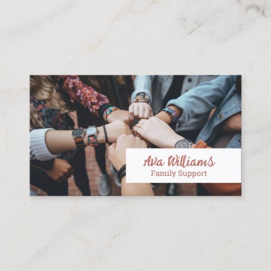 maatschappelijk werker visitekaartje (Voorkant)