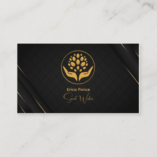 maatschappelijk werker visitekaartje (Voorkant)