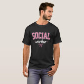 Maatschappelijk werker Voor Vrouwen Werkt Maand Sc T-shirt (Voorkant volledig)