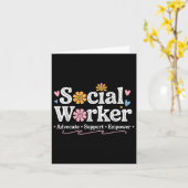 Maatschappelijk werker Waardering Bloem Maatschapp Kaart (Gele Bloem)