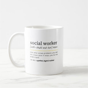 Maatschappelijk werker zelfstandig naamwoord koffiemok