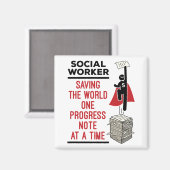 Maatschappelijk werkers Fungerend Voortgangsversla Magneet (Voorkant / Achterkant)