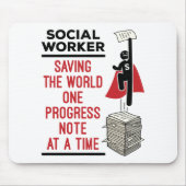 Maatschappelijk werkers Fungerend Voortgangsversla Muismat (Voorkant)