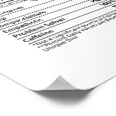 Maatschappelijk werkers Voedingsfeiten Sticker Poster (Hoek)