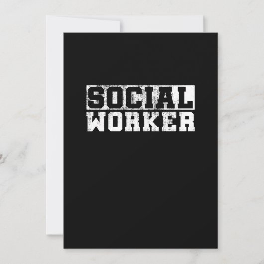 maatschappelijk werkneemster Funny Job Title Scho Save The Date (Voorkant)