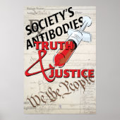 MAATSCHAPPELIJKE ANTILICHAMEN WAARHEID, GERECHTIGH POSTER (Voorkant)