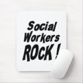 Maatschappelijke Arbeiders Rock! Mousepad Muismat (Met muis)