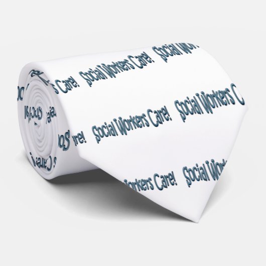 Maatschappelijke arbeiderszorg! stropdas (Opgerold)