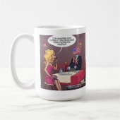 Maatschappelijke media Daling Funny Koffiemok (Links)