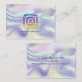 Maatschappelijke media van het moderne holografisc visitekaartje (Voorkant / Achterkant)