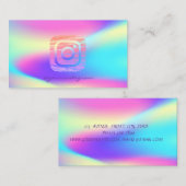 Maatschappelijke media voor het holografisch progr visitekaartje (Voorkant / Achterkant)