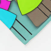 Maatschappelijke werknemers Whimsical Birds   Fleece Deken (Hoek)