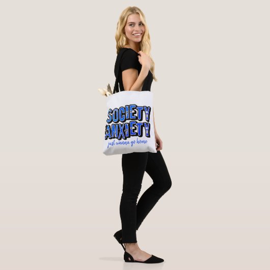 Maatschappij Angst Tote Bag (Op model)