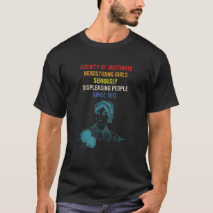 Maatschappij Van Koppige Eigenwijze Meisjes Retro  T-shirt