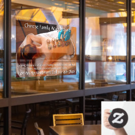 Maatwerk Acupunctuur Cupping Therapie Bedrijf 5 Raamsticker