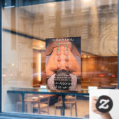 Maatwerk Acupunctuur Cupping Therapie Bedrijf Raamsticker (Cafe Raam)