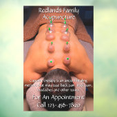 Maatwerk Acupunctuur Cupping Therapie Bedrijf Raamsticker (Vel 3)