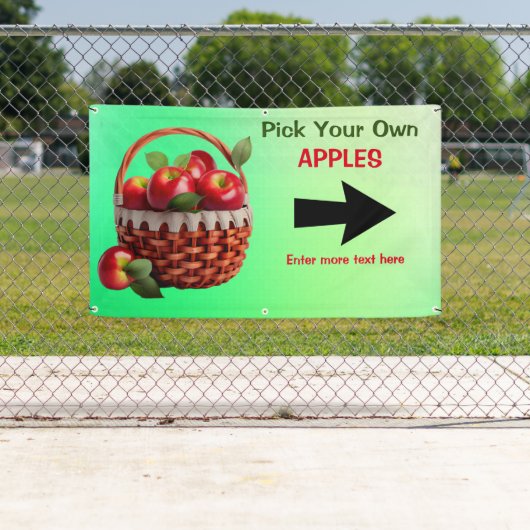 Maatwerk Appels Te Koop Pluk Je Eigen Grote Baan Spandoek (Insitu)
